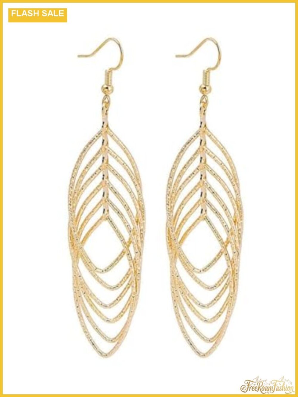 Gold Dangle Earrings for Women Dangling Layered Boho Drop
